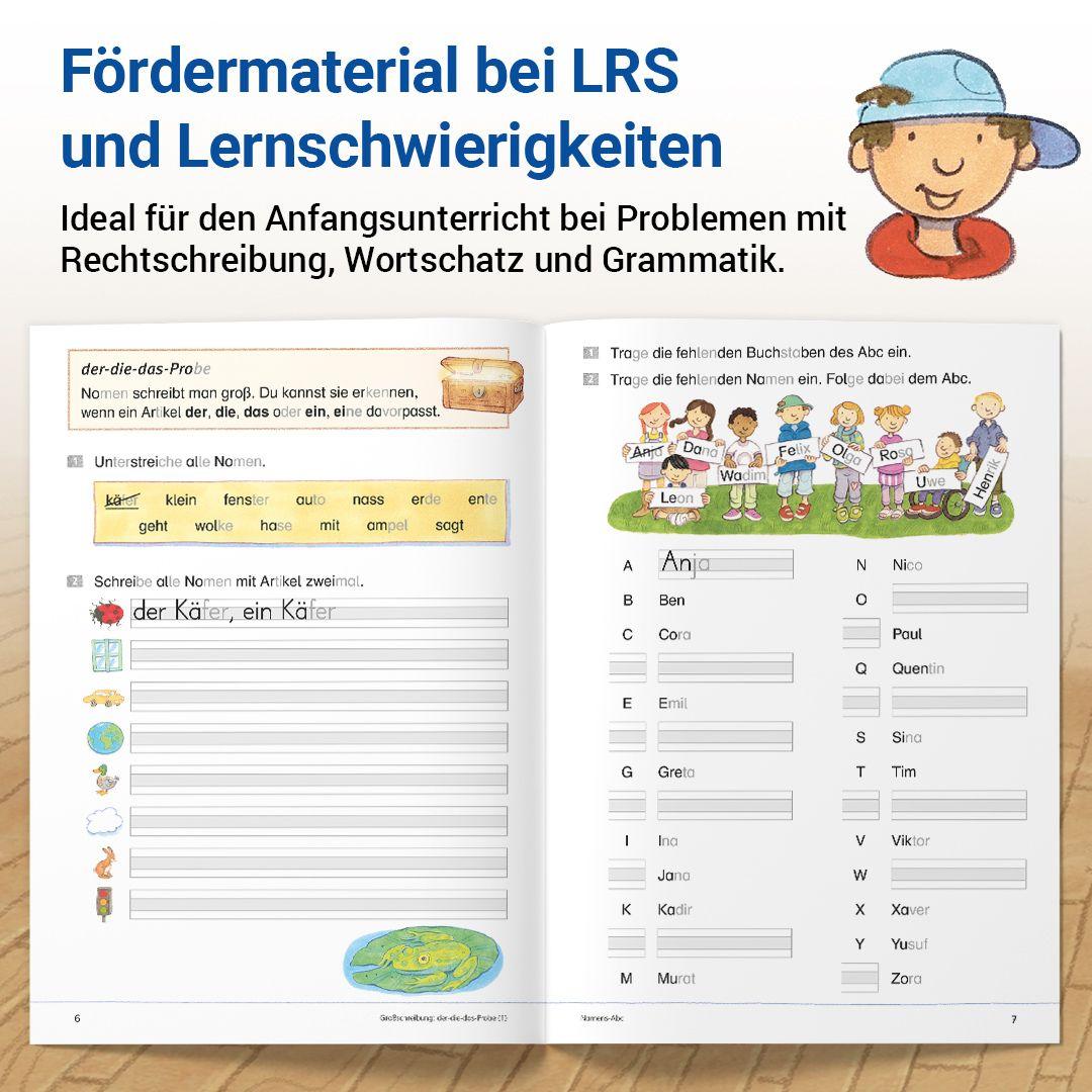 Beispielinhalt (Bild) Das Förderheft Deutsch 2