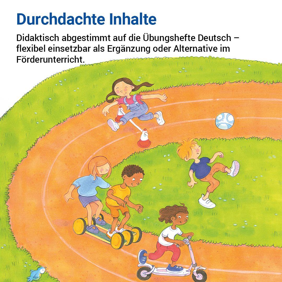 Beispielinhalt (Bild) Das Förderheft Deutsch 2