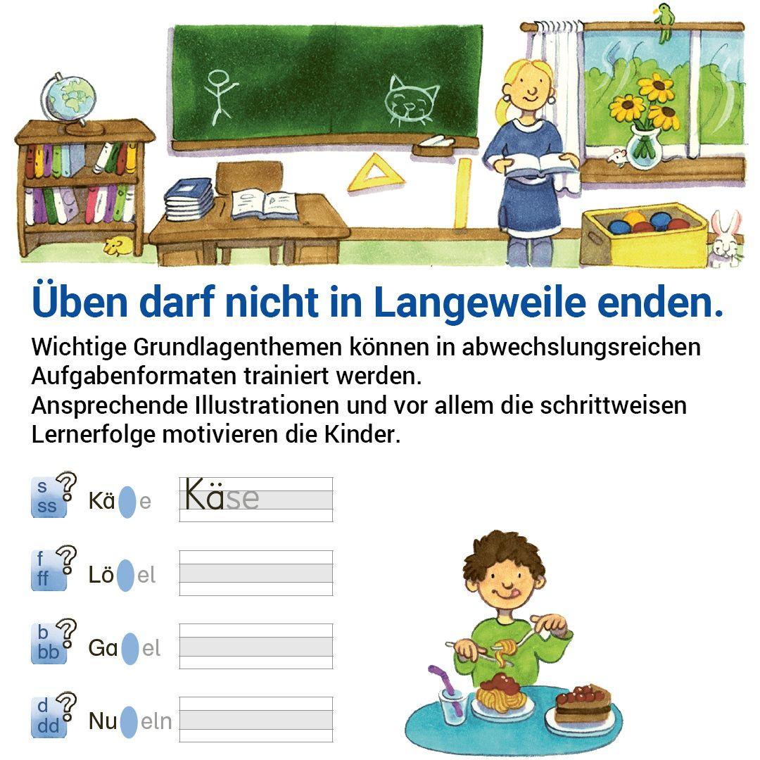 Beispielinhalt (Bild) Das Förderheft Deutsch 2