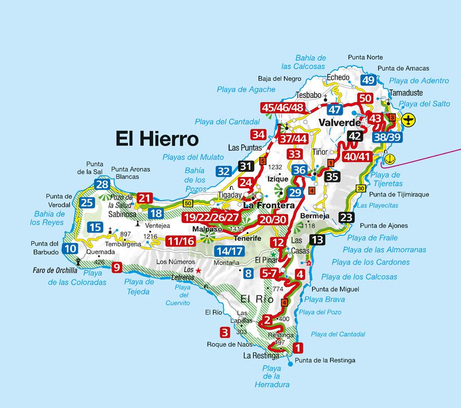 Beispielinhalt (Bild) KOMPASS Wanderführer El Hierro, 50 Touren