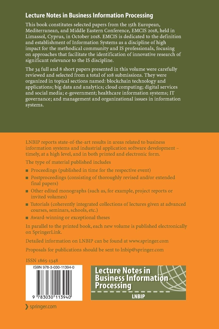 Rückseitencover Information Systems