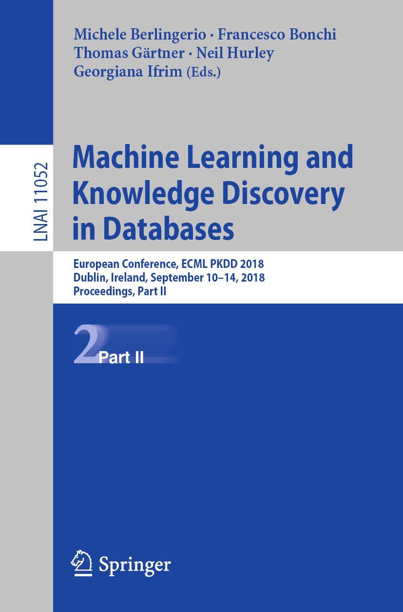Vorderes Coverbild Machine Learning and Knowledge Discovery in Databases