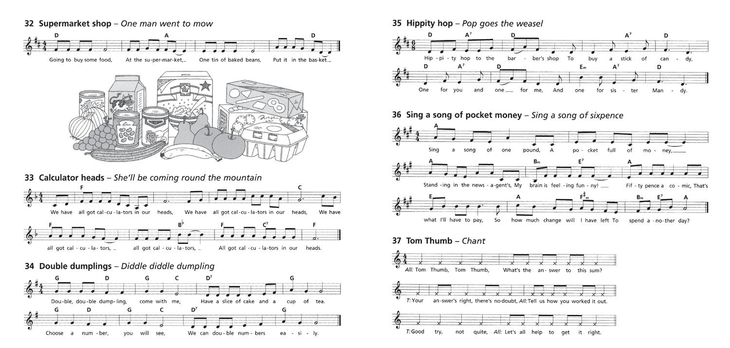 Beispielinhalt (Bild) Tom Thumb's Musical Maths