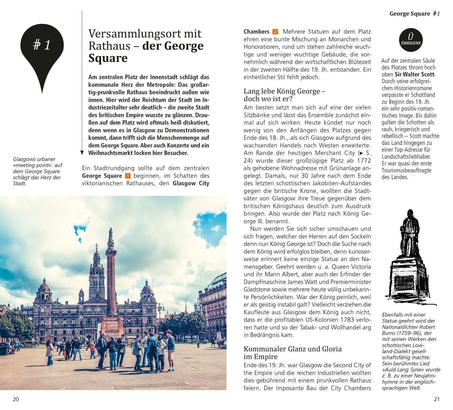 Beispielinhalt (Bild) DuMont direkt Reiseführer Glasgow