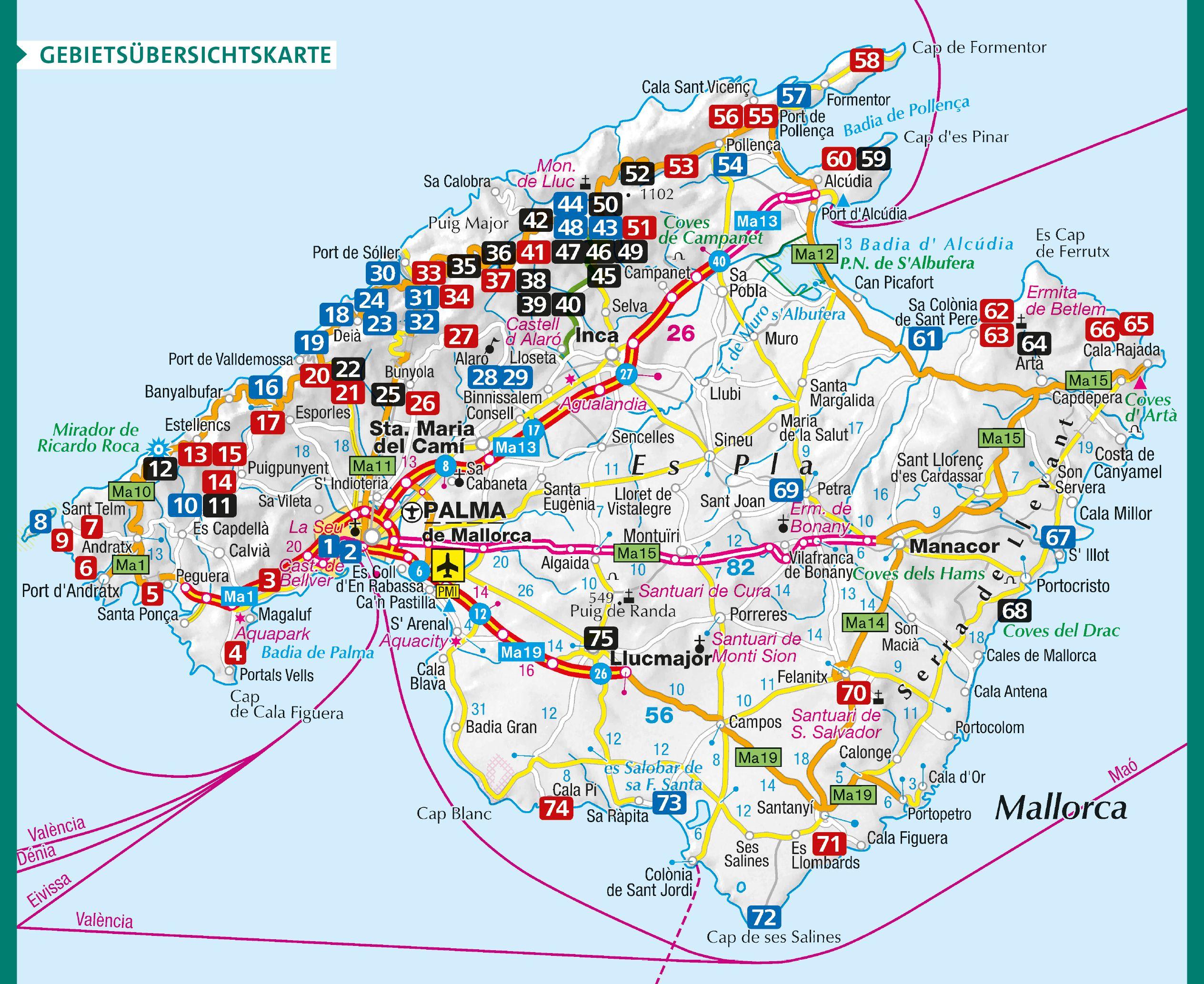 Beispielinhalt (Bild) Mallorca Wanderführer