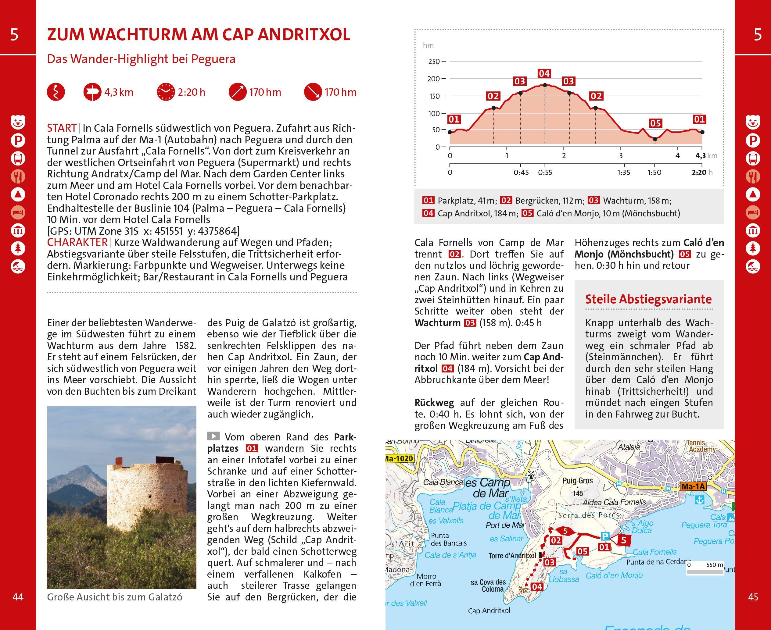 Beispielinhalt (Bild) Mallorca Wanderführer