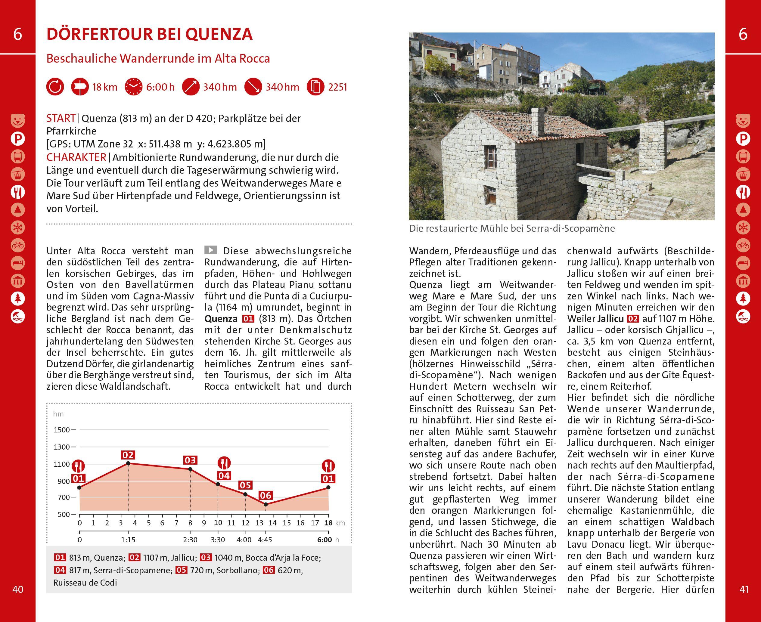 Beispielinhalt (Bild) Korsika Wanderführer