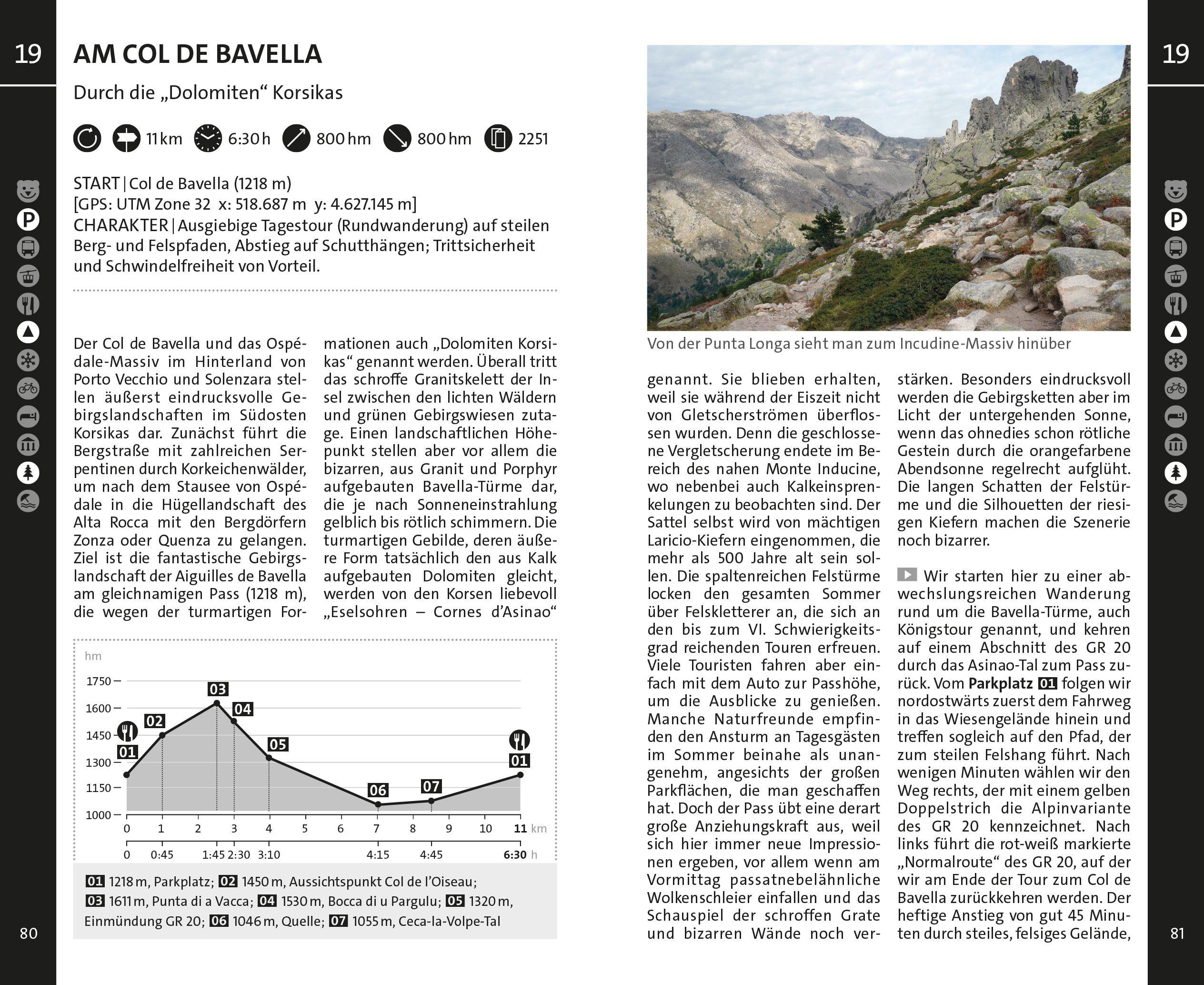 Beispielinhalt (Bild) Korsika Wanderführer
