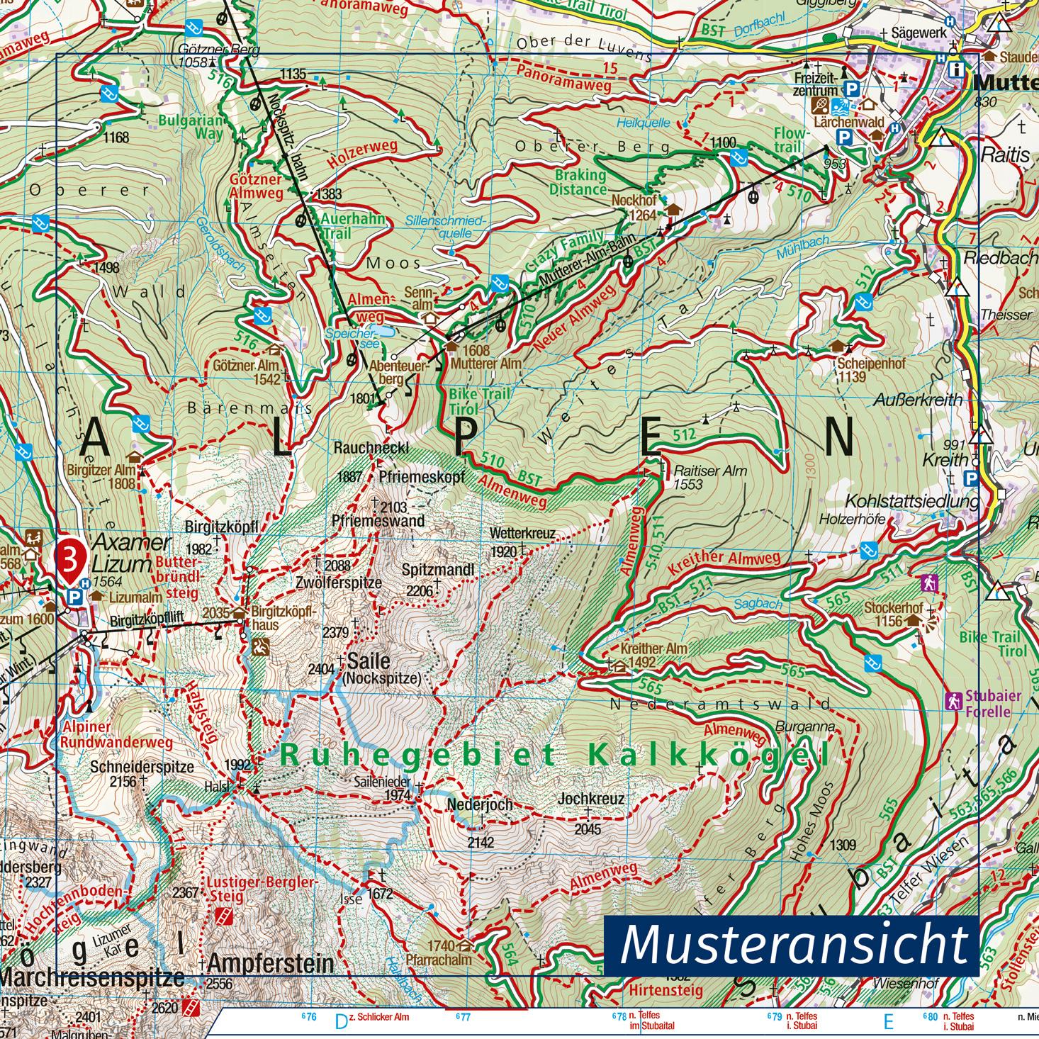 Beispielinhalt (Bild) KOMPASS Wanderkarte 233 Teneriffa 1:50.000