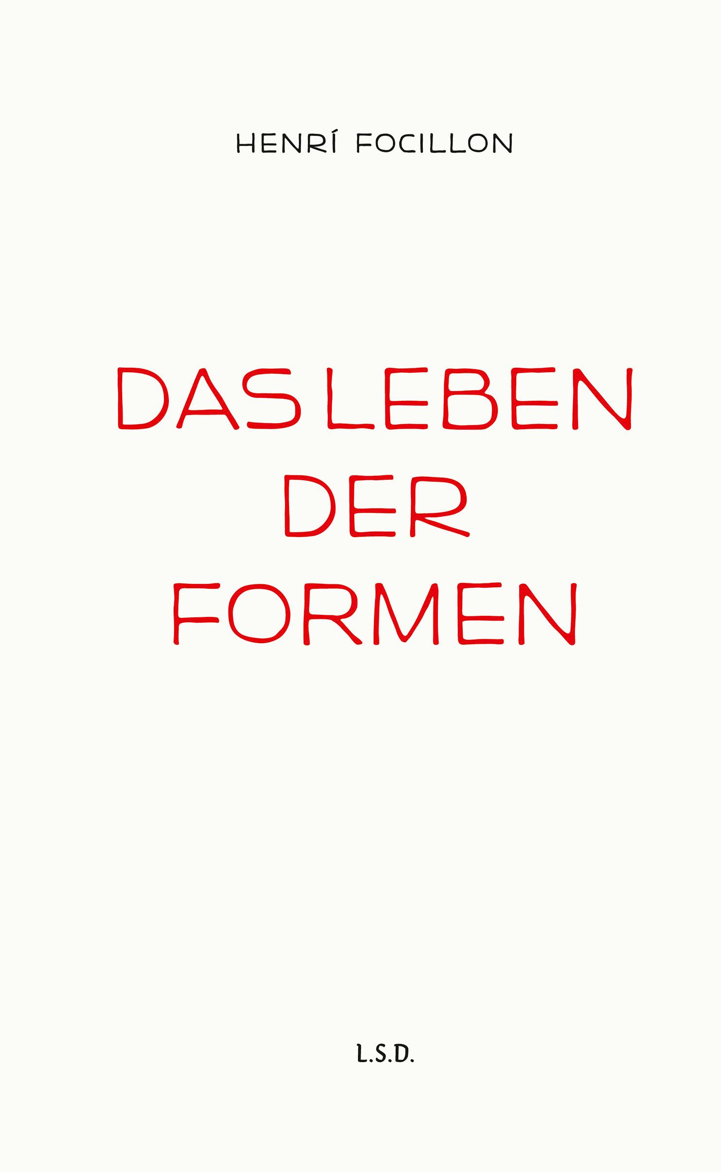 Vorderes Coverbild Das Leben der Formen