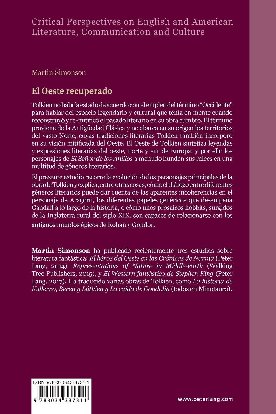 Rückseitencover El Oeste recuperado