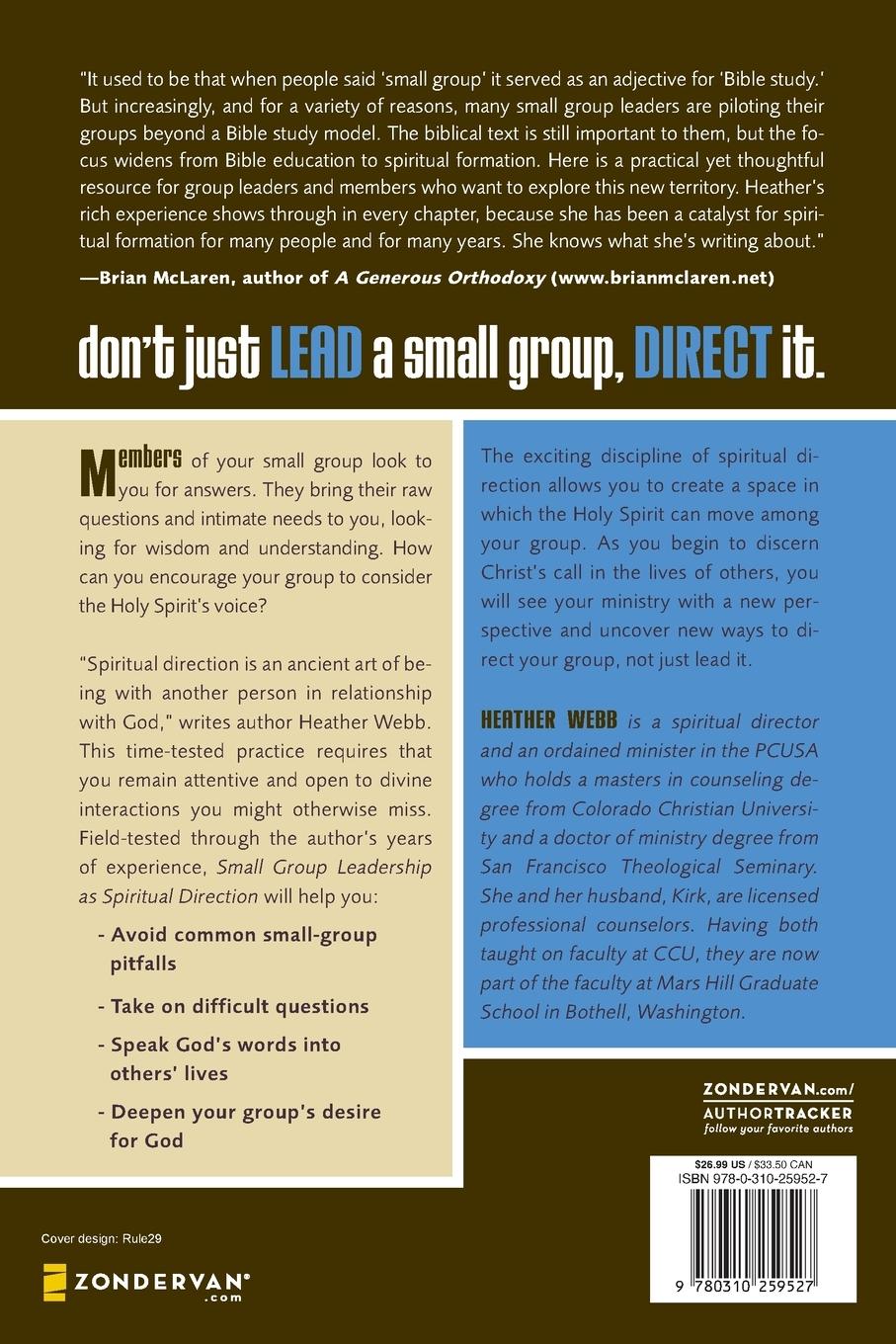 Rückseitencover The Small Group Leadership as Spiritual Direction