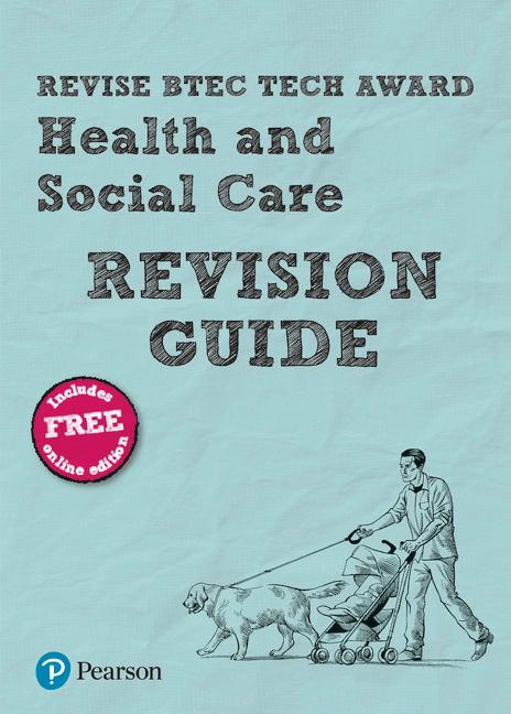 Vorderes Coverbild Pearson REVISE BTEC Tech Award Health and Social Care Revision Guide inc online edition - pre-2022 edition