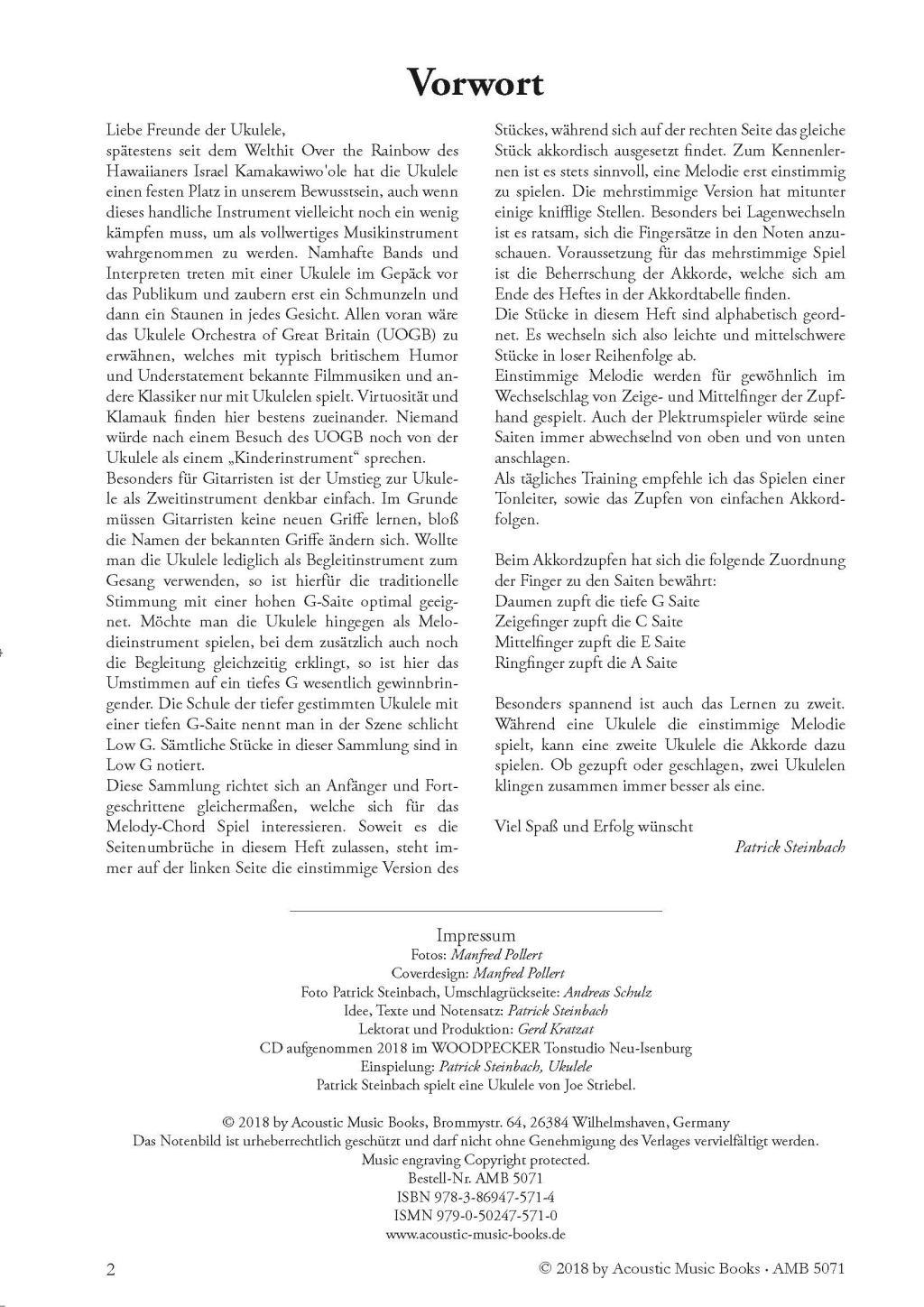 Beispielinhalt (Bild) Ukulele Melody-Chord-Concept