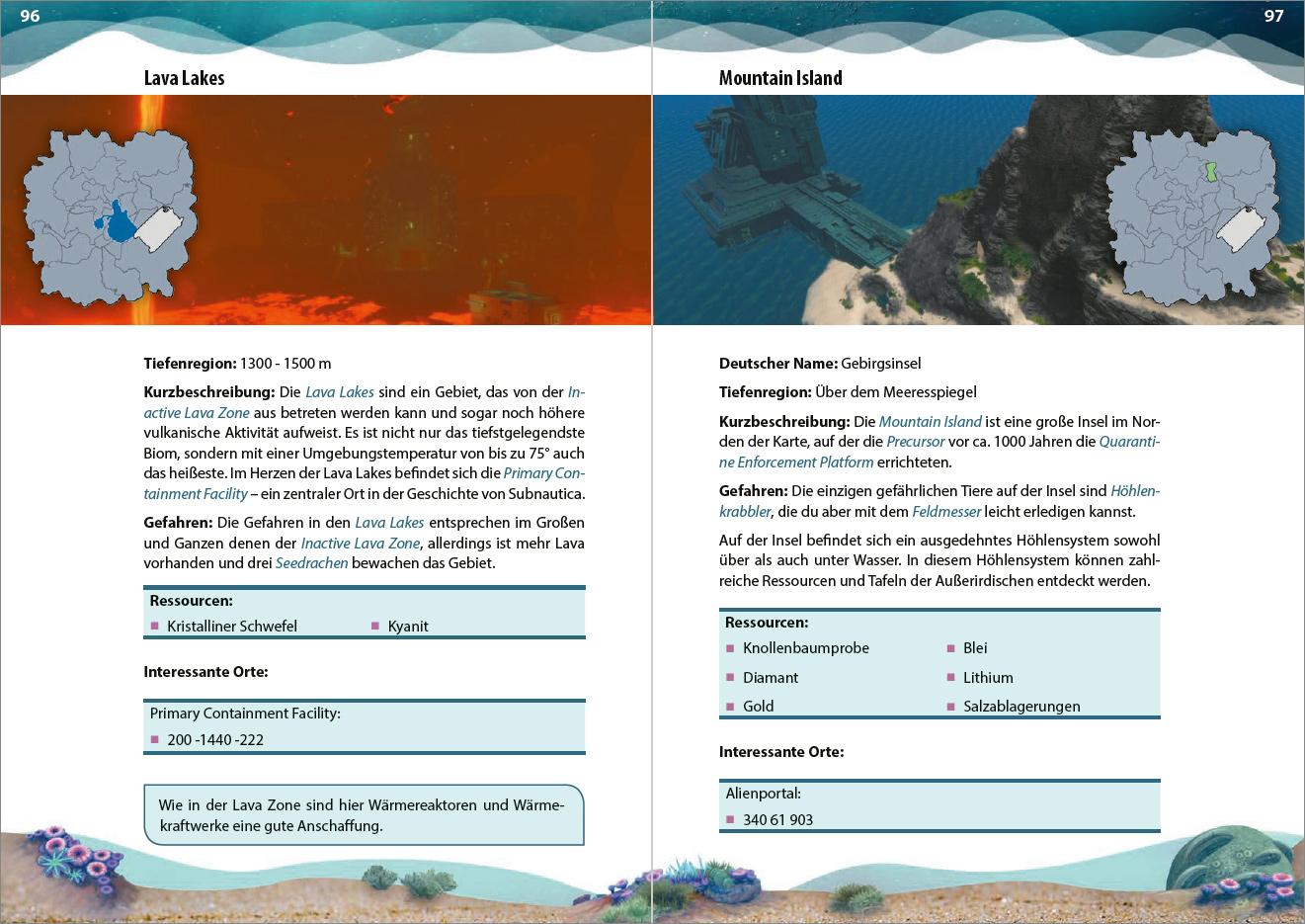 Beispielinhalt (Bild) Das inoffizielle Handbuch zu Subnautica