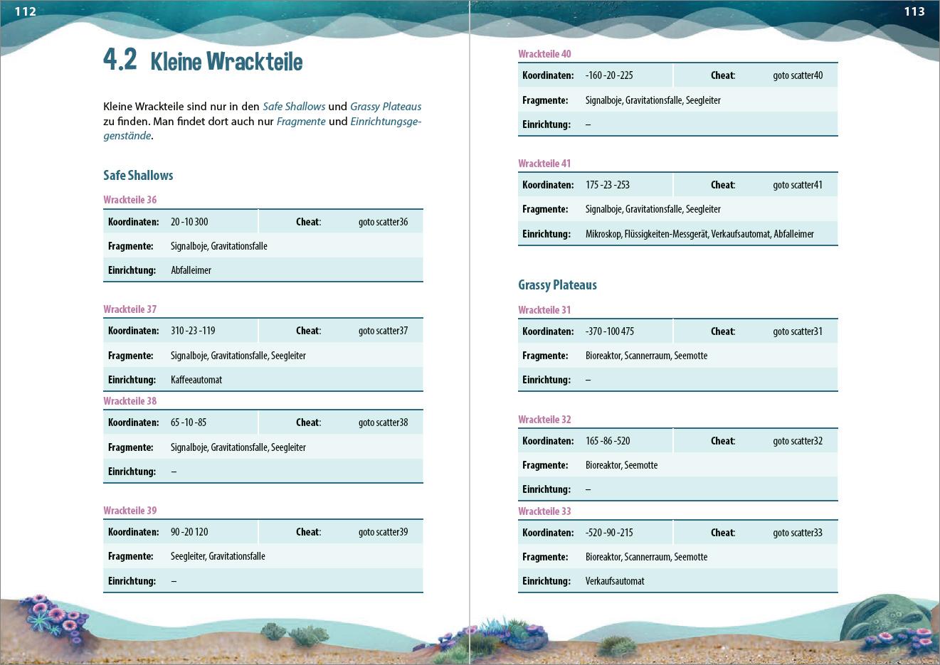 Beispielinhalt (Bild) Das inoffizielle Handbuch zu Subnautica