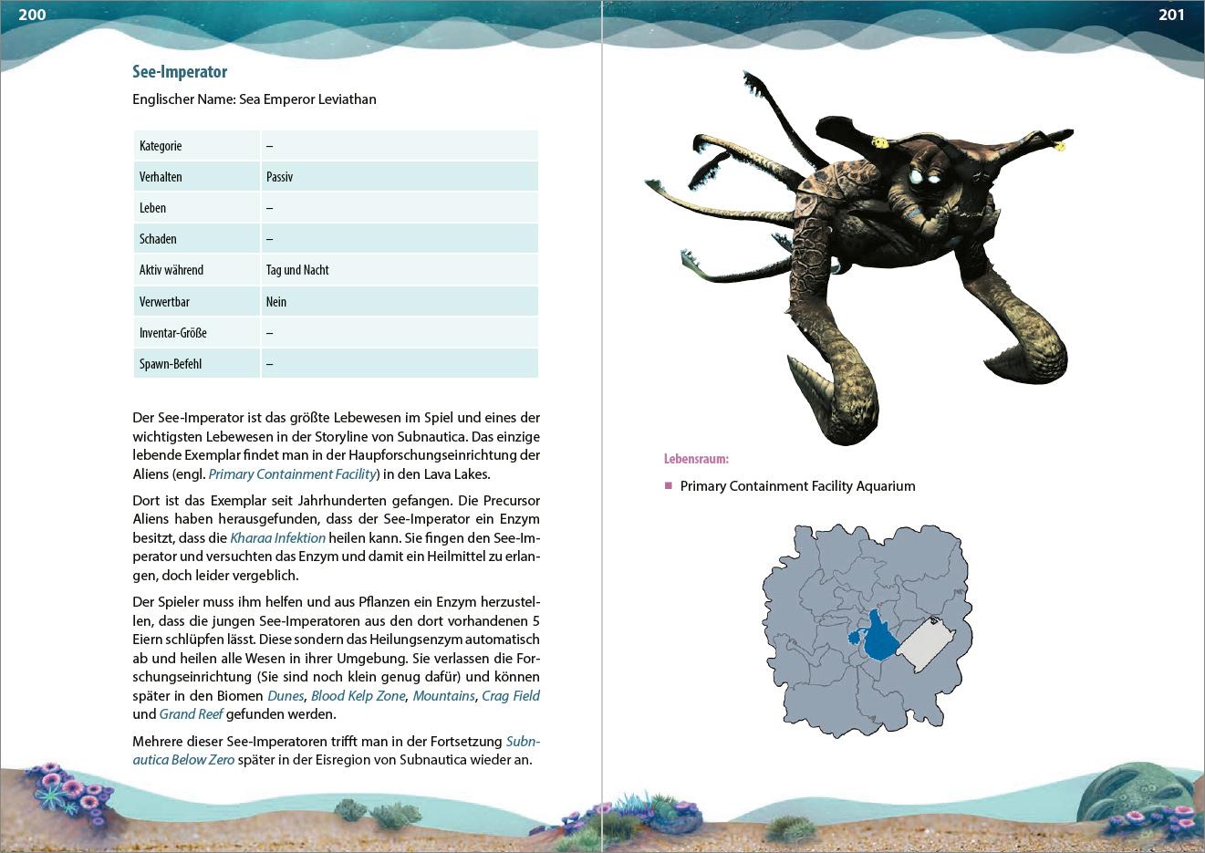 Beispielinhalt (Bild) Das inoffizielle Handbuch zu Subnautica