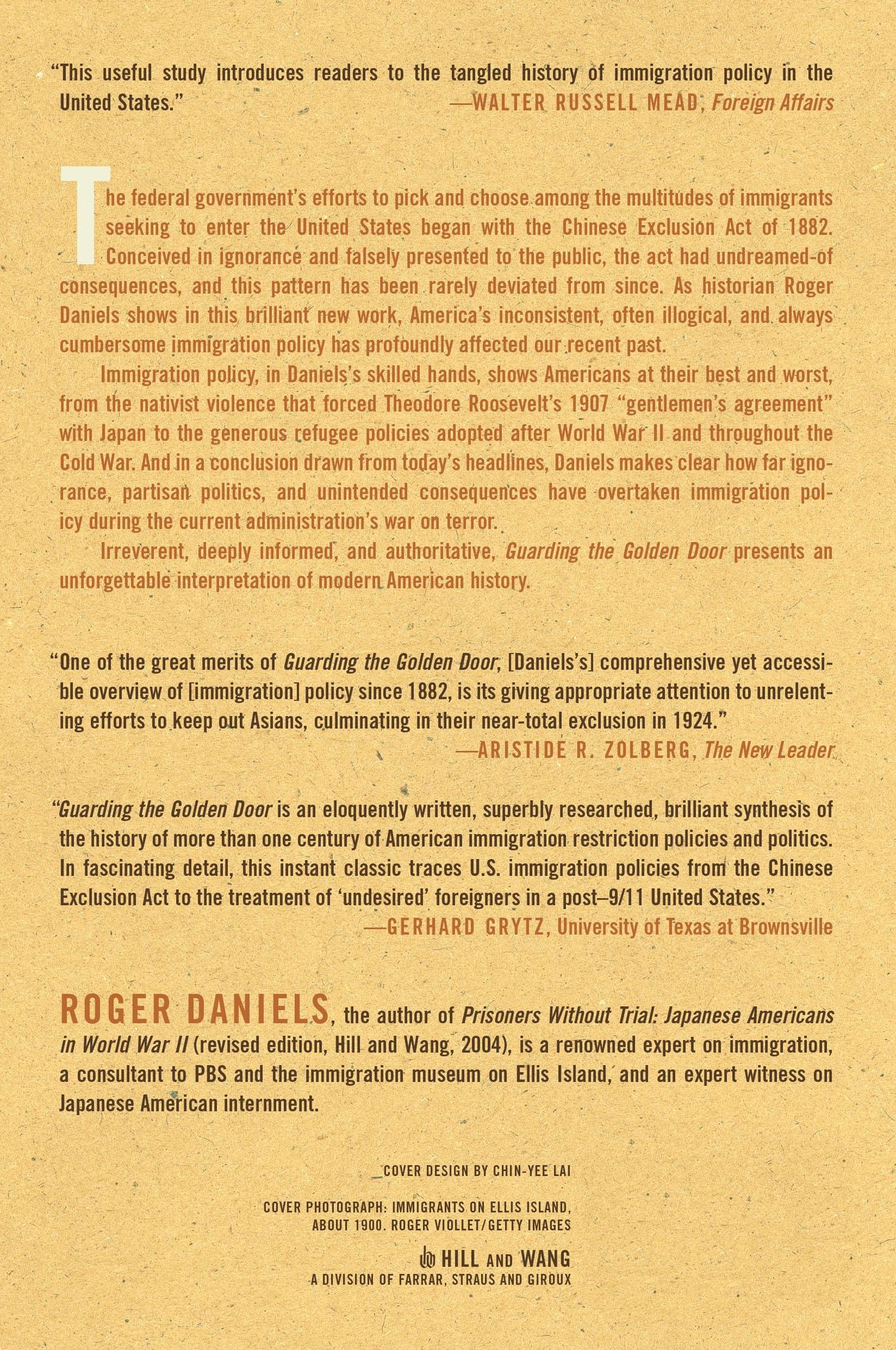 Rückseitencover Guarding the Golden Door