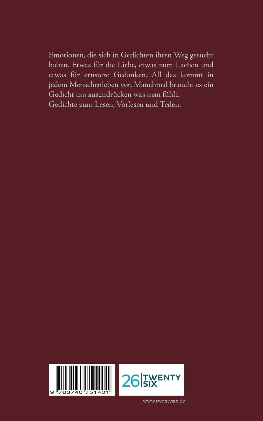 Rückseitencover Meine Reime - Eurer Verstehen