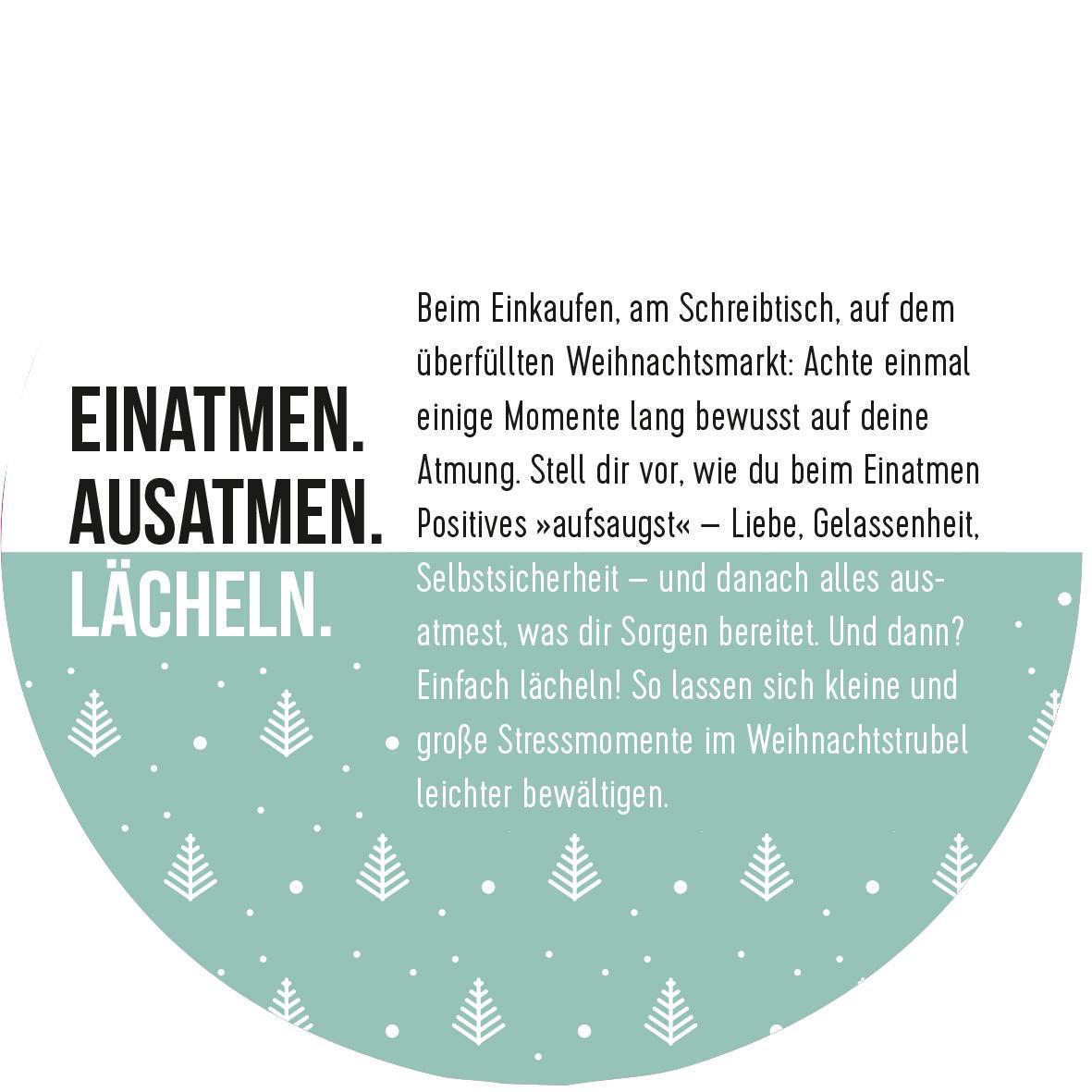 Beispielinhalt (Bild) Adventskalender in der Dose. 24 Momente der Achtsamkeit