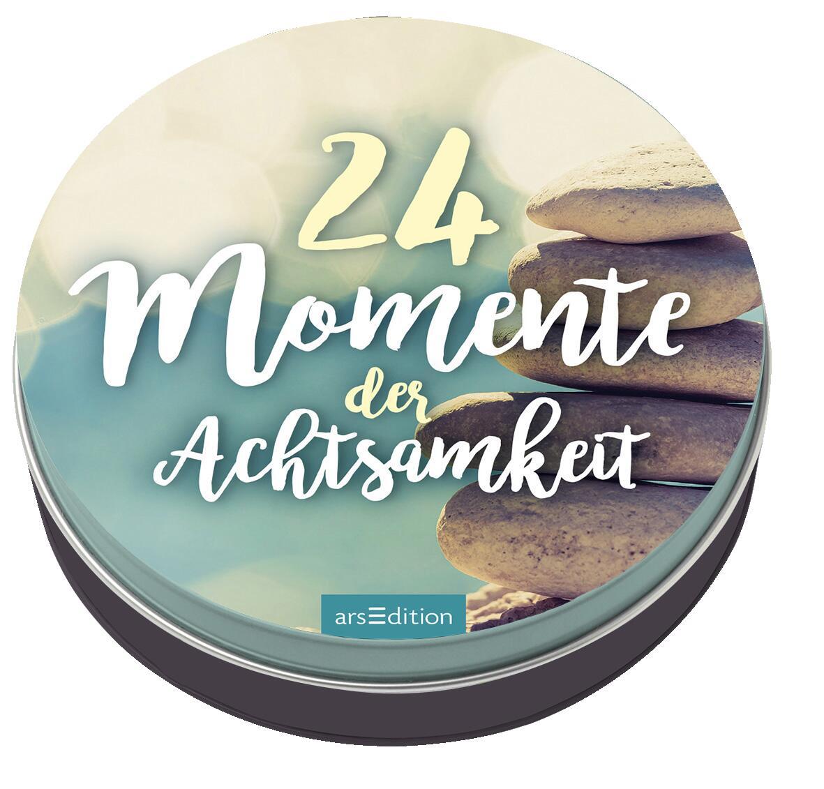 Vorderes Coverbild Adventskalender in der Dose. 24 Momente der Achtsamkeit