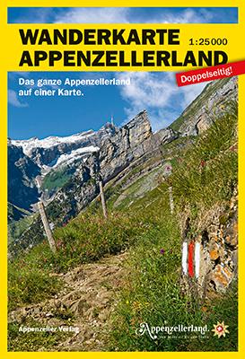 Vorderes Coverbild Wanderkarte Appenzellerland 1:25000