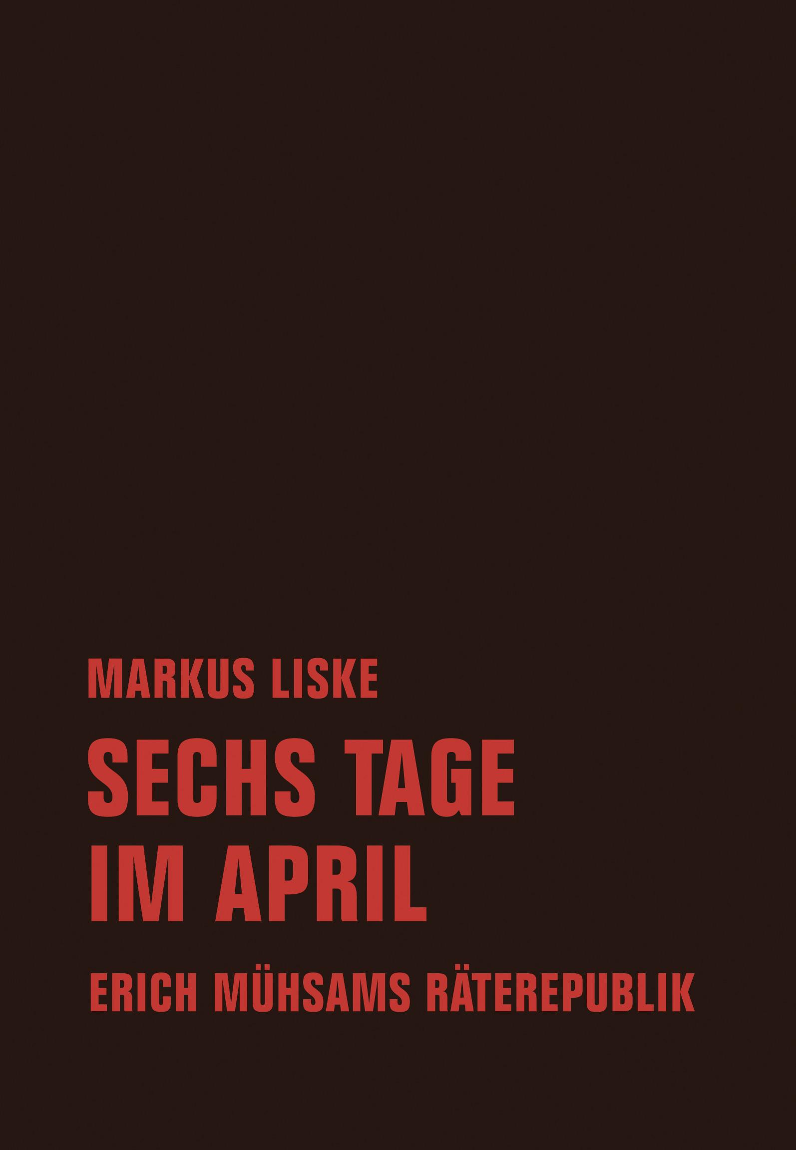 Vorderes Coverbild Sechs Tage im April