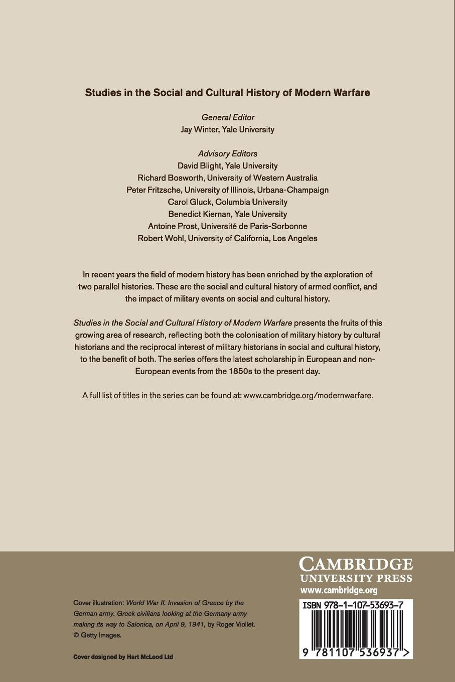 Rückseitencover Memory and Migration in the Shadow of War