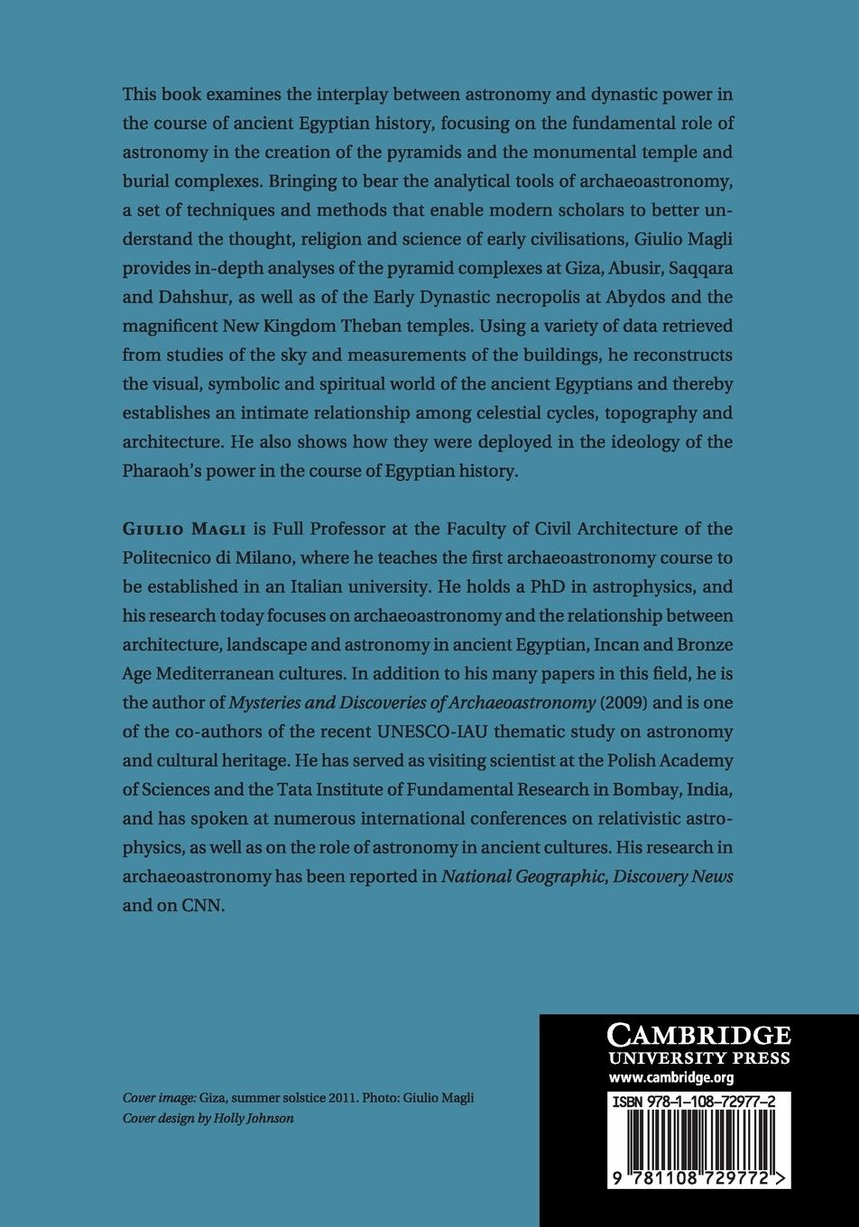 Rückseitencover Architecture, Astronomy and Sacred Landscape in Ancient Egypt