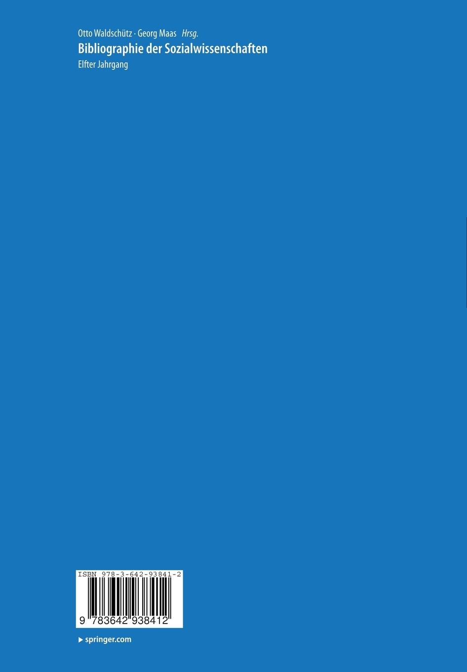 Rückseitencover Bibliographie der Sozialwissenschaften