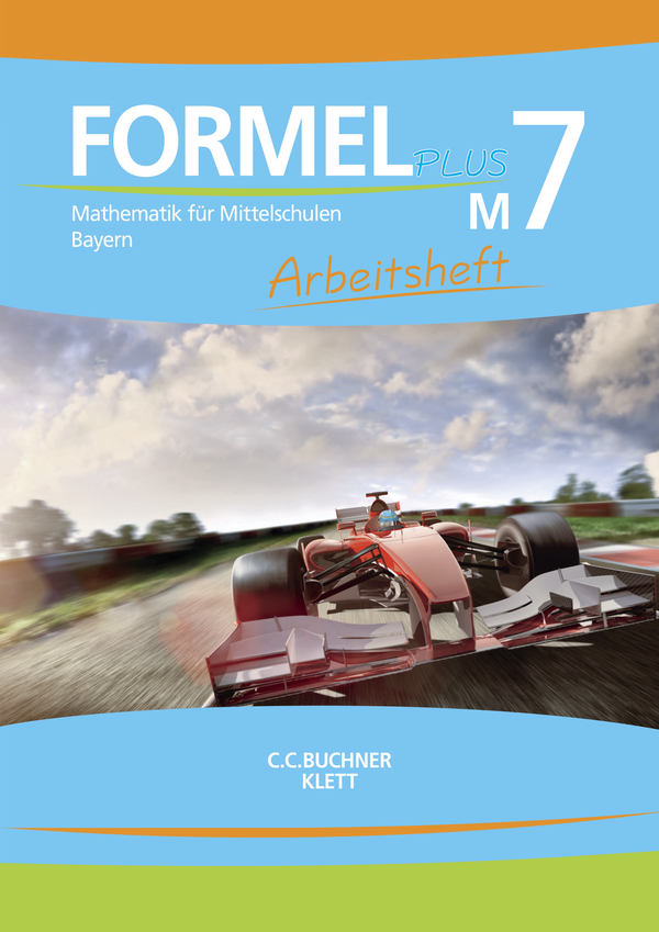 Vorderes Coverbild Formel PLUS M7 Arbeitsheft Bayern