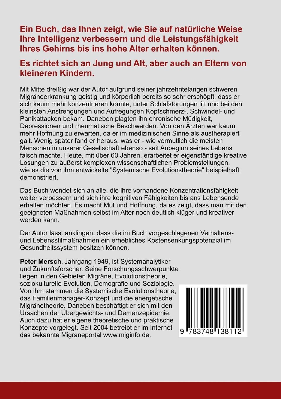 Rückseitencover Klüger werden und Demenz vermeiden
