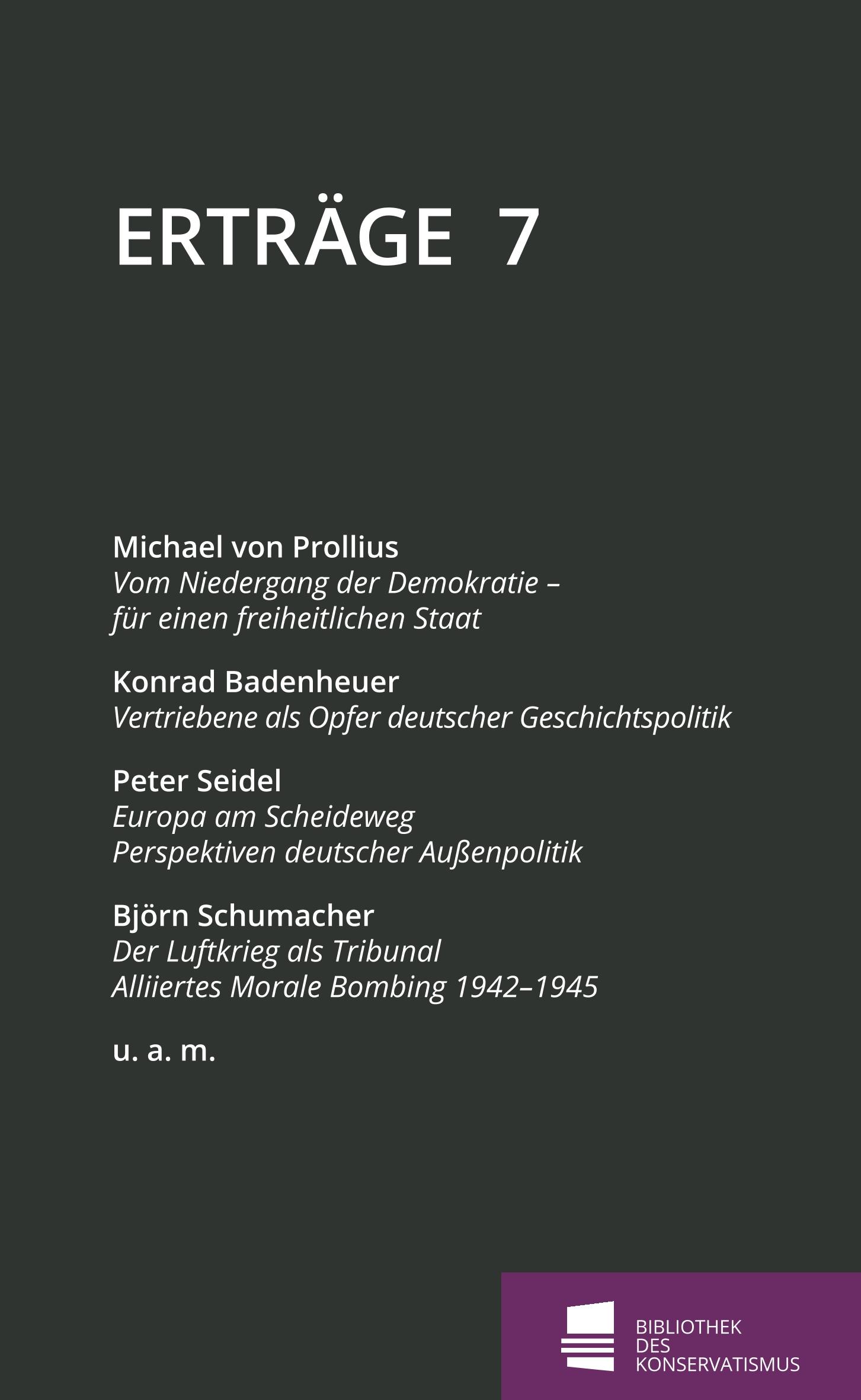 Vorderes Coverbild Erträge