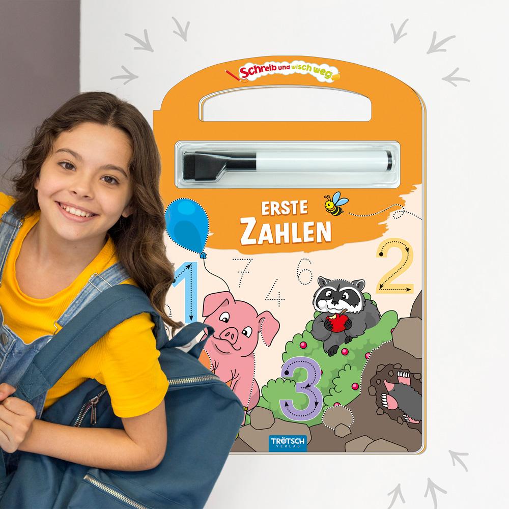 Beispielinhalt (Bild) Trötsch Erste Zahlen Schreib und wisch weg mit Stift