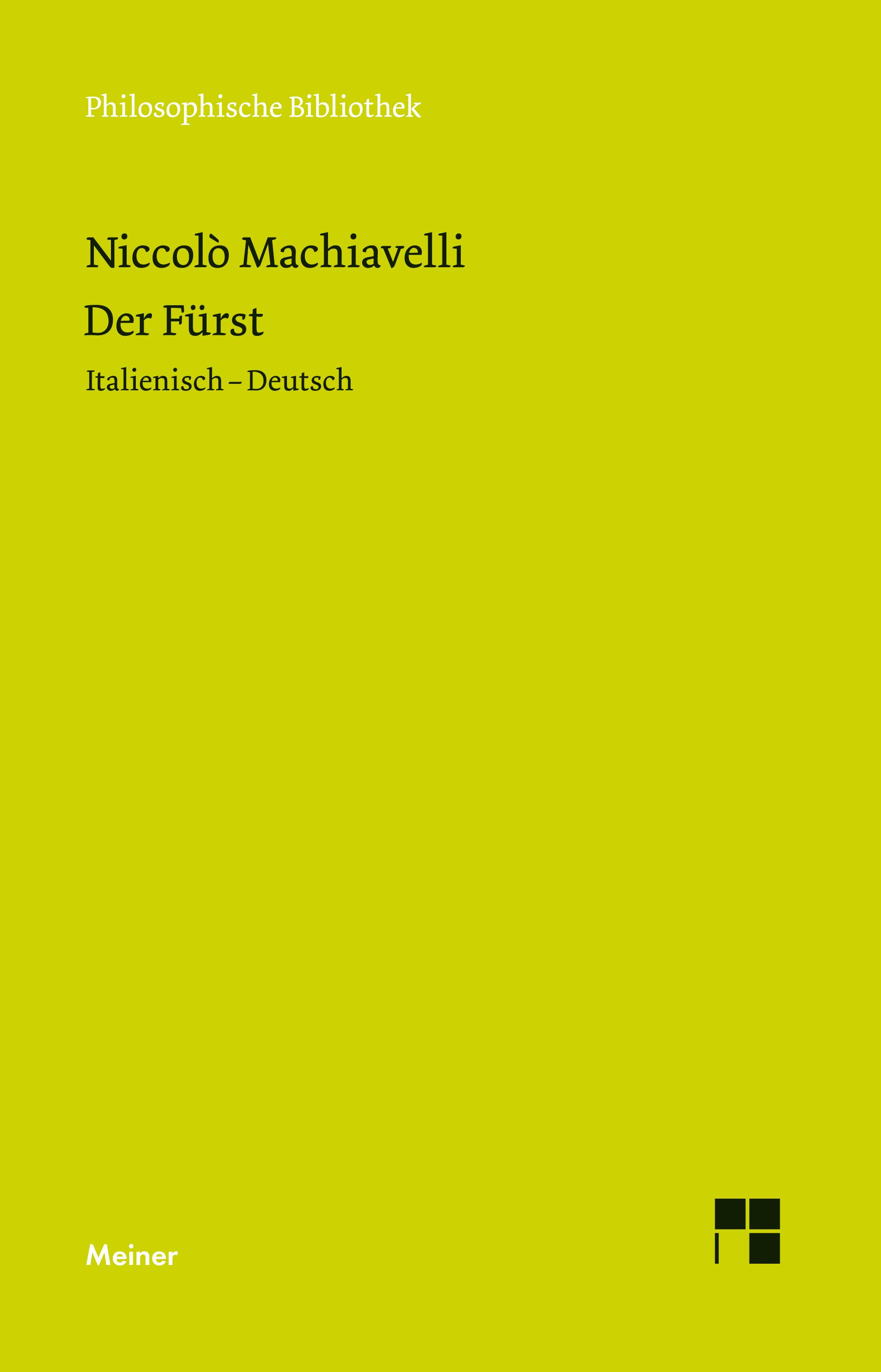 Vorderes Coverbild Der Fürst