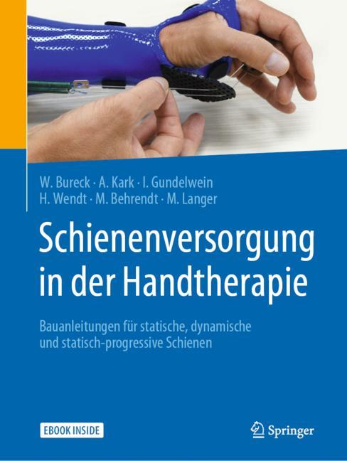 Vorderes Coverbild (hohe Qualität) Schienenversorgung in der Handtherapie
