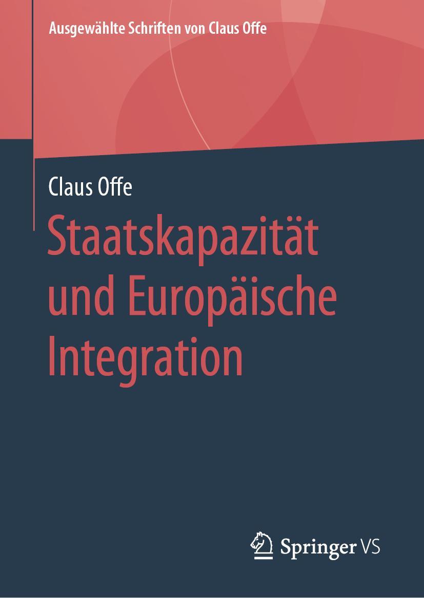 Vorderes Coverbild Staatskapazität und Europäische Integration