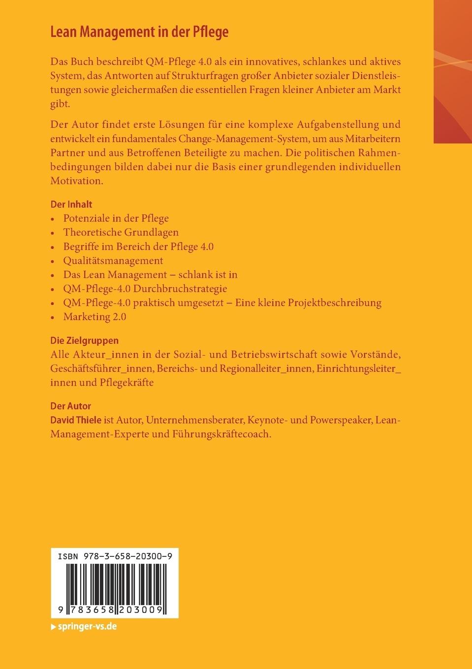 Rückseitencover Lean Management in der Pflege