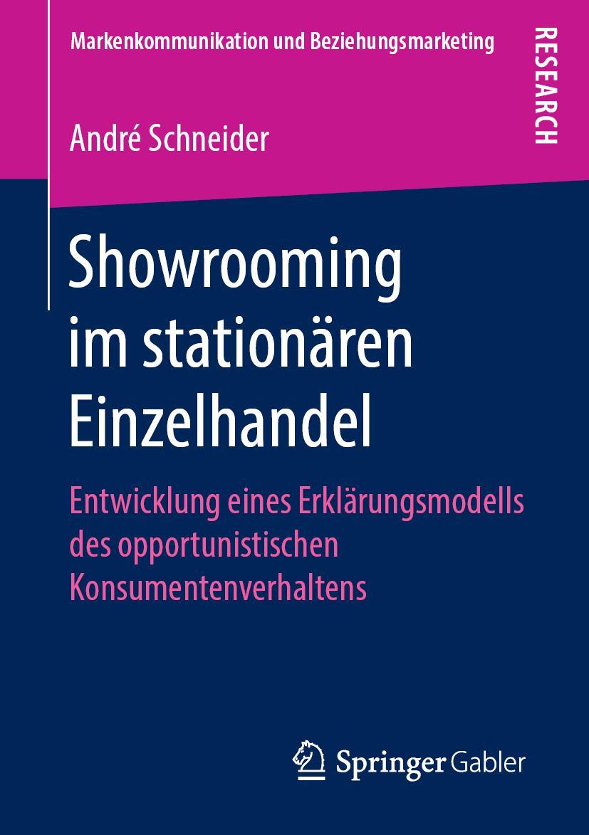 Vorderes Coverbild Showrooming im stationären Einzelhandel