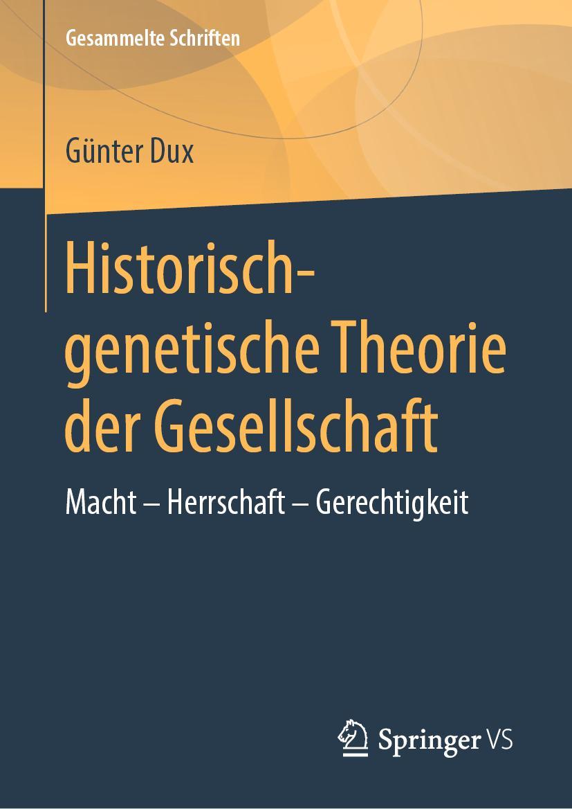 Vorderes Coverbild Historisch-genetische Theorie der Gesellschaft