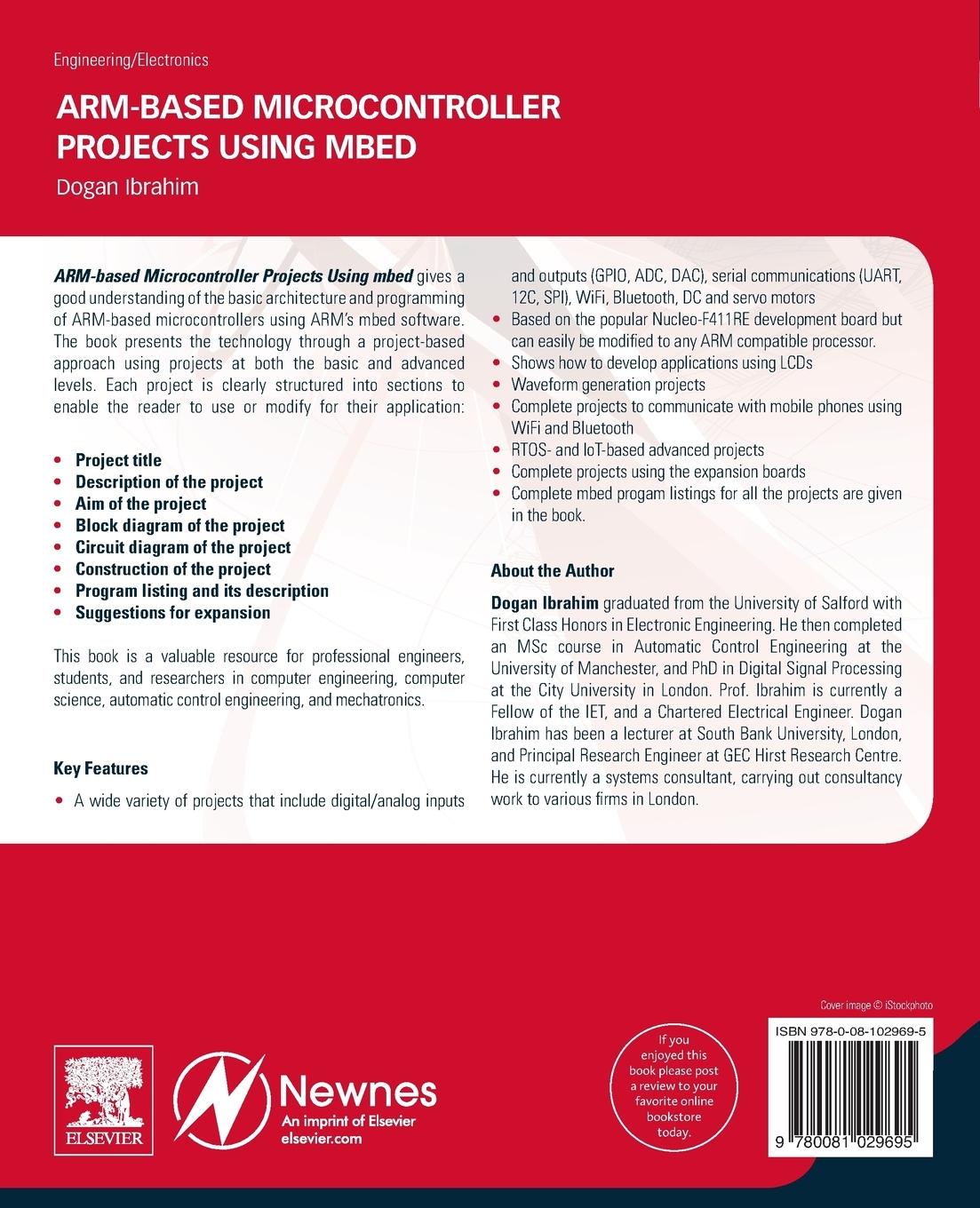 Rückseitencover ARM-based Microcontroller Projects Using mbed