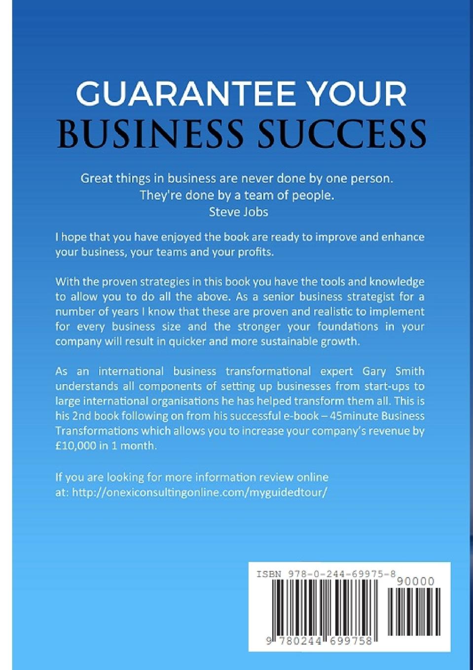 Rückseitencover Guarantee Your Business Success The Sales Strategies for Winning Companies