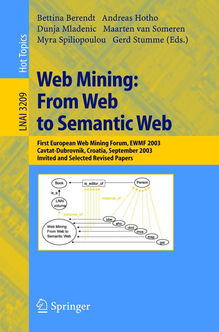 Vorderes Coverbild Web Mining: From Web to Semantic Web