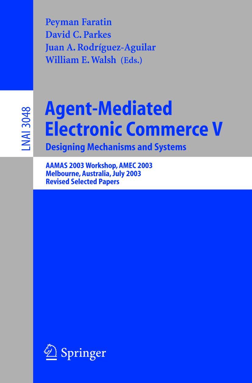 Vorderes Coverbild Agent-Mediated Electronic Commerce V