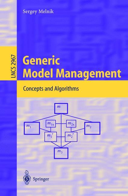 Vorderes Coverbild Generic Model Management