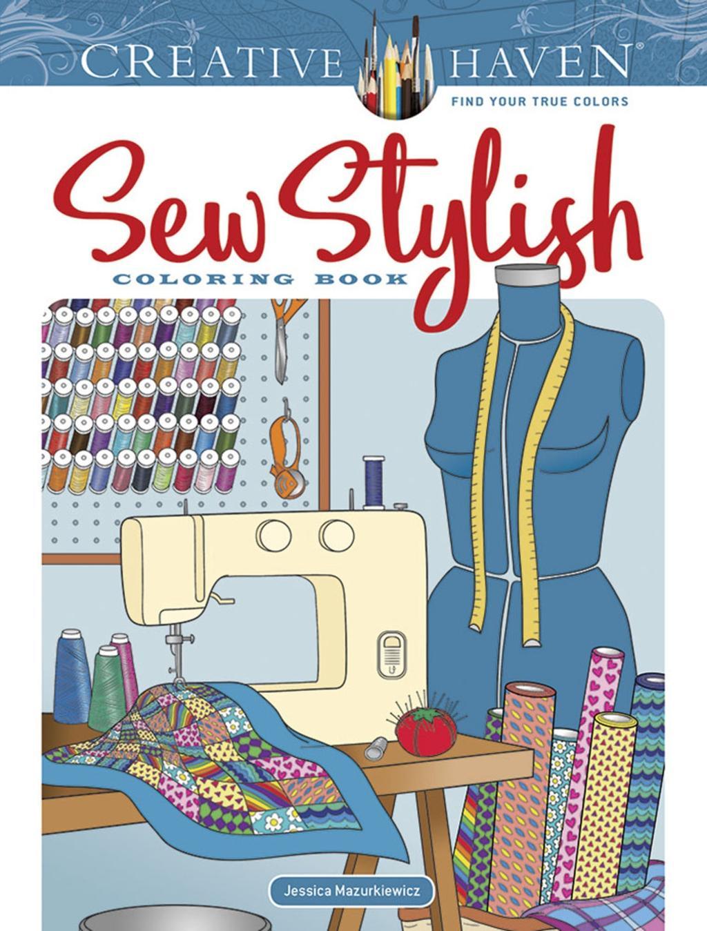 Vorderes Coverbild Creative Haven Sew Stylish Coloring Book