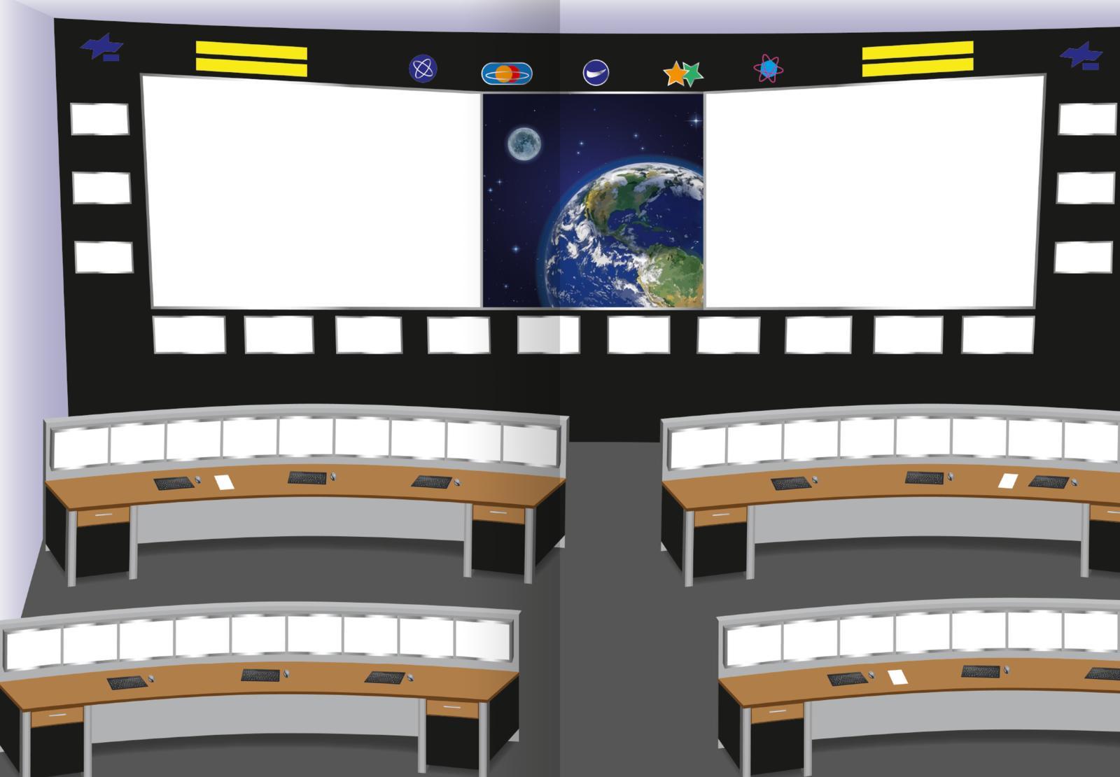 Beispielinhalt (Bild) Meine Sticker - Mond und Weltraum