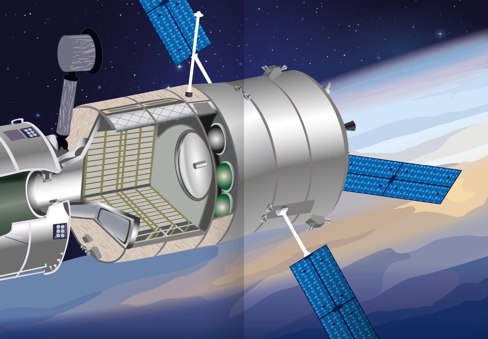 Beispielinhalt (Bild) Meine Sticker - Mond und Weltraum