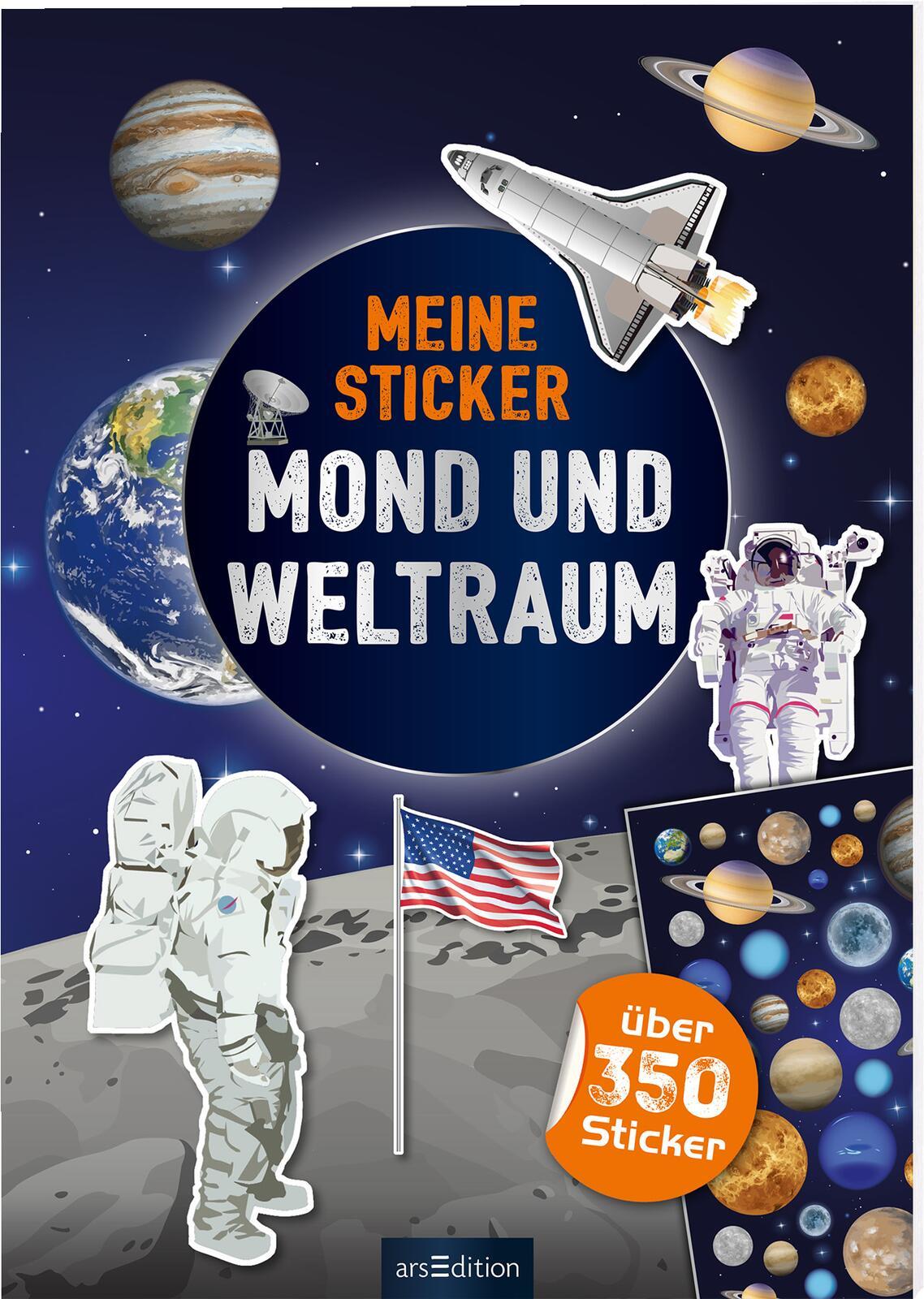 Vorderes Coverbild Meine Sticker - Mond und Weltraum