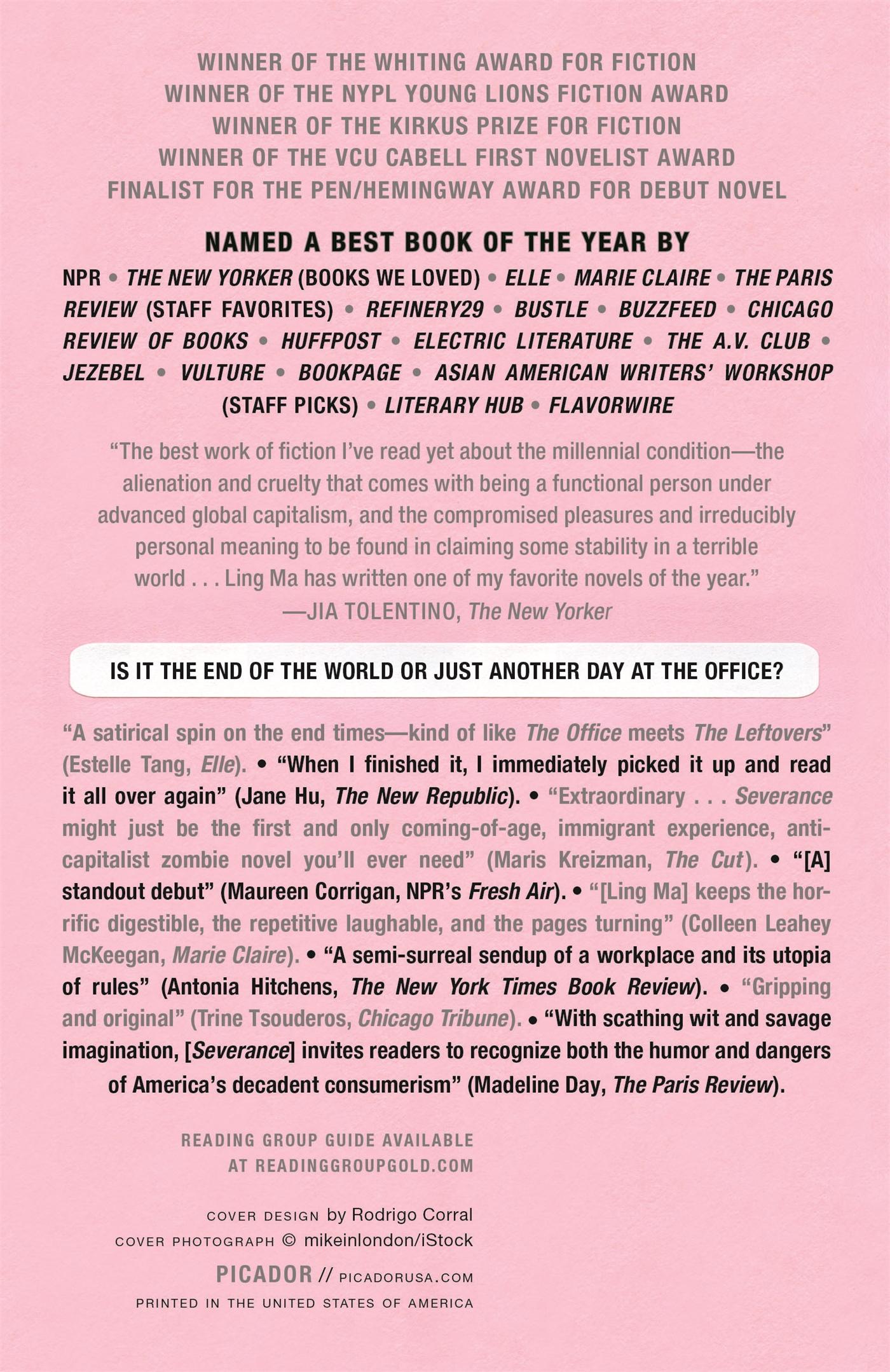 Rückseitencover Severance